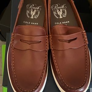 Cole Haan Pinch Weekender Leather Penny British Tan Loafers Men's 9 C21986